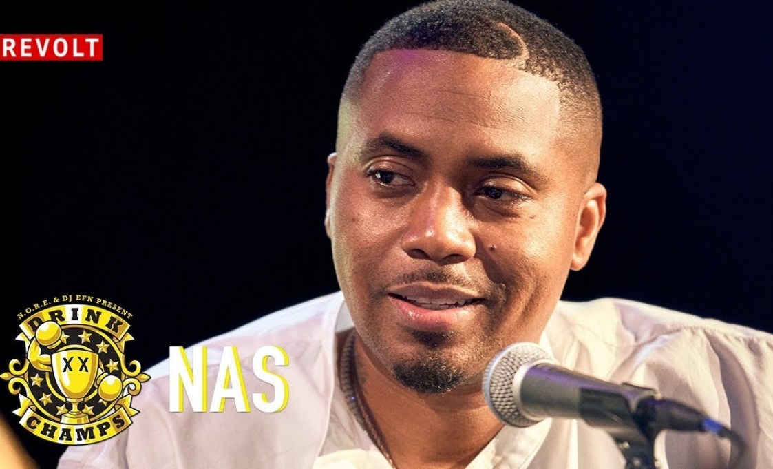Nas Stops By ‘The Drink Champs’