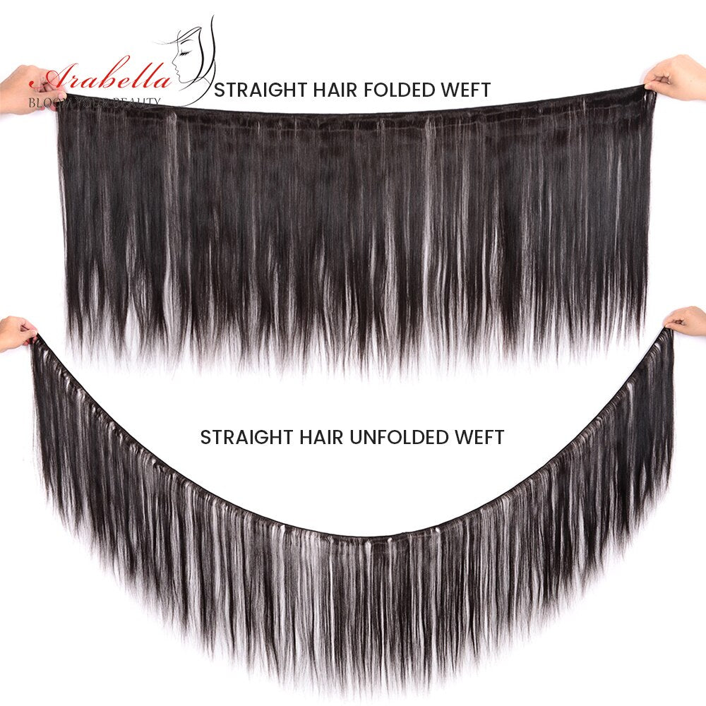 Human Hair Bundles Brazilian Straight Hair Weave Bundles Natural Remy Hair Arabella 1/3/4 Pieces Human Hair Weave Bundles