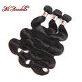 ALI ANNABELLE HAIR Body Wave Peruvian Hair Weave Bundles Natural Color 3 Bundles 100% Human Hair Weave 10-28 Inch Remy Hair