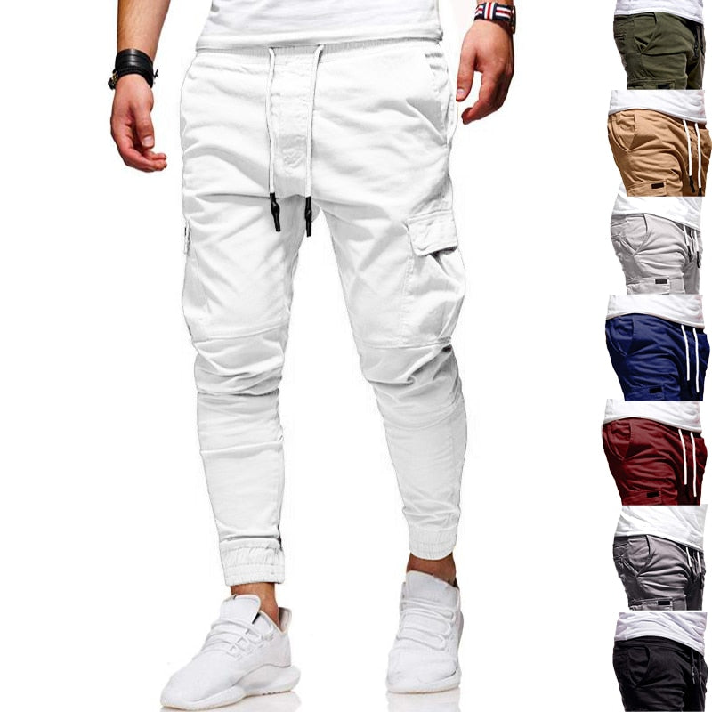 Men Pants New Fashion Casual  Jogger Pants  Fitness Bodybuilding Gyms Pants Sweatpants Trousers