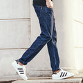 Pioneer Camp Thick winter men jeans brand clothing top quality male fleece denim pants fashion casual jeans men trousers 611041