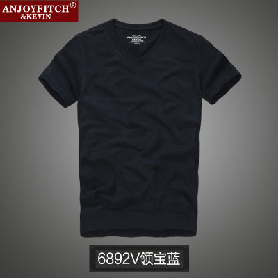 2016 summer brand men's short-sleeved 100% cotton T-shirt men bottoming shirt solid color Casual  O-Neck  Male Tops & Tees