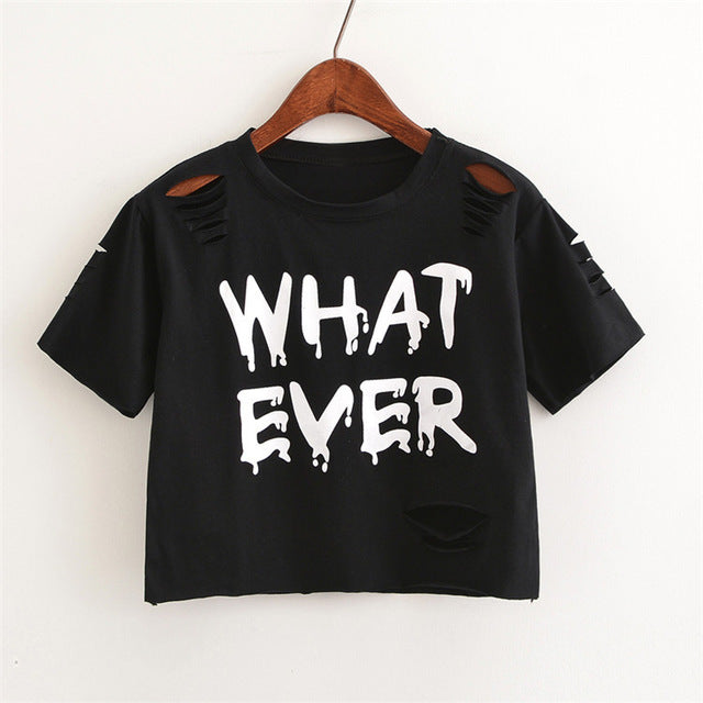 2017Brand cotton summer new European and American wind short sleeve O collar shirt printed short t shirt women t-shirt female