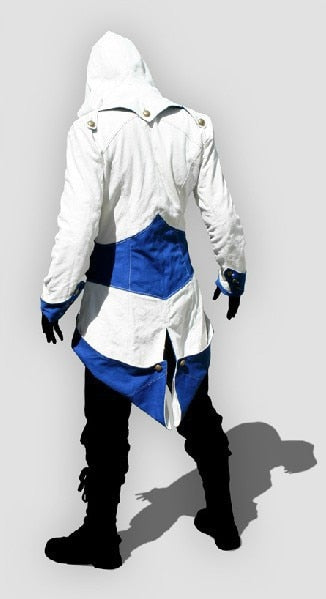 Assassins Creed Costume Cosplay Conner Kenway Hoodie Jacket Tracksuit Novelty Sweatshirt Hoody Plus Size Cloak Jacket Men