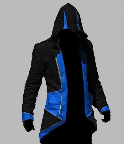 Assassins Creed Costume Cosplay Conner Kenway Hoodie Jacket Tracksuit Novelty Sweatshirt Hoody Plus Size Cloak Jacket Men