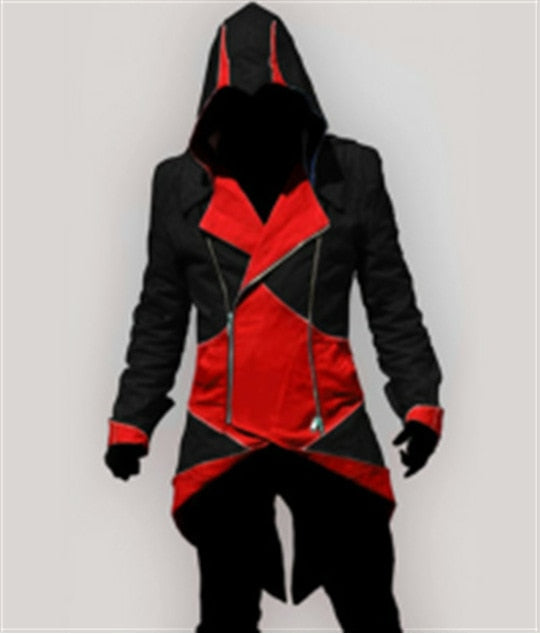 Assassins Creed Costume Cosplay Conner Kenway Hoodie Jacket Tracksuit Novelty Sweatshirt Hoody Plus Size Cloak Jacket Men