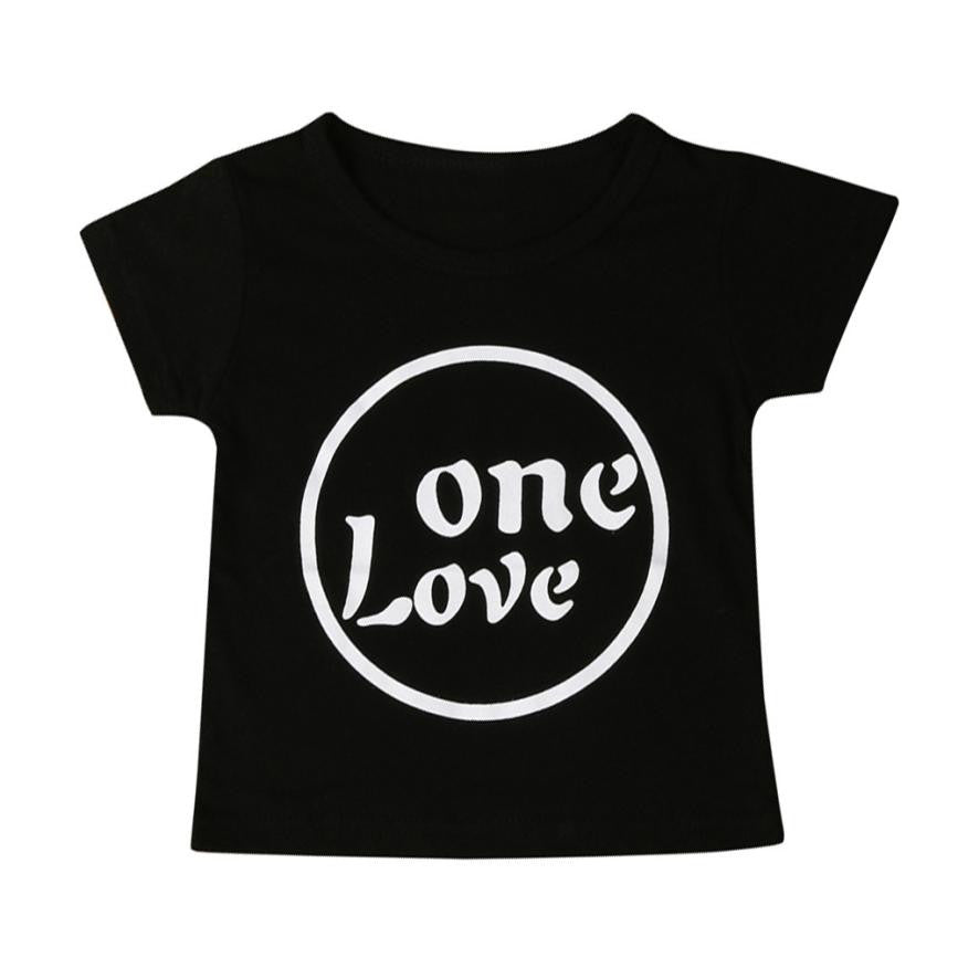 Newborn Infant Kids Baby Girl Short Sleeve Letter Print T-shirt Outfits Clothes Print infant t shirt Drop ship