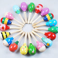 Mini Wooden Ball Children Toys Percussion Sand Hammer Noise maker toys for children Kids #YL