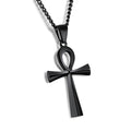 GAGAFEEL Stainless Steel Cross Pendant & Necklace For Men/Women Silver/Gold/Black Color Link Chain Religious Jewelry For Father