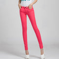 {Guoran} White Red Black 20 Candy Color Women Jeans Pants Plus Size Skinny Slim Trousers Stretch Jeans Leggins Femme Pantalon