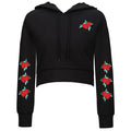 Autumn Casual Gray Black Cropped Hoodies Pullovers Female Hooded Sweatshirt Winter Sexy Short Crop Hoodie For Women Tracksuit