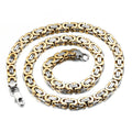 GAGAFEEL Men's Clavicle Chain Necklaces Without Pendant Single Hanging Chain Silver/Gold Color Stainless Steel Jewelry 57CM New