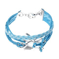 Arrow Dragonfly Handmade Leather Braid Fashion Bracelet Hand woven Bracelet