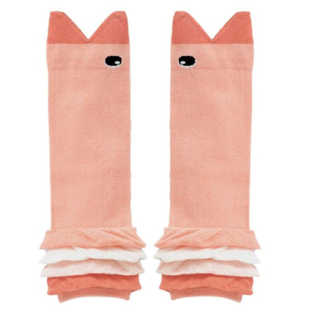 1 Pair Animal Shape Lovely Cotton Leg Warmers Baby Socks 30CM Baby Child Knee Pads New Brand For Kids Boy&Girls Christmas Gifts