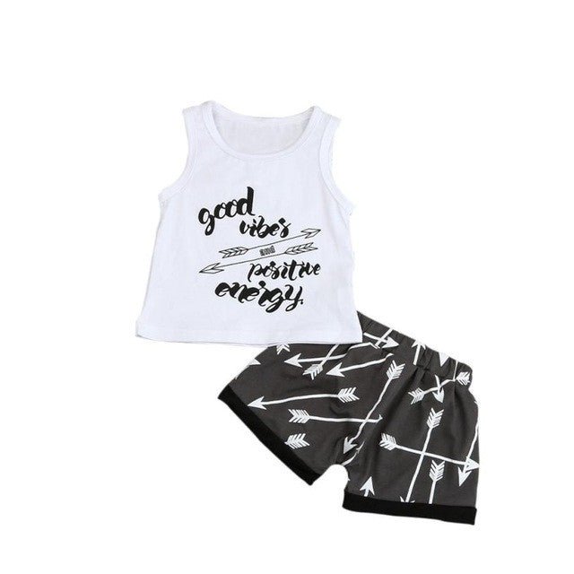 Kids Clothes Baby Boy Summer Clothes Set Vest Top + Shorts Childrens Toddler Boy Clothing Set Baby Clothes for Boys