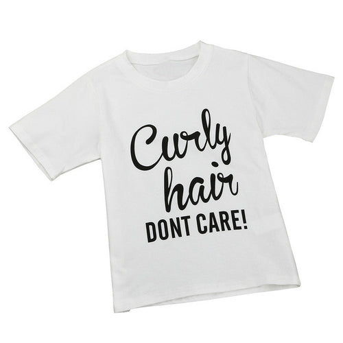 2017 New Fashion Toddler Kids Baby Clothes Letter Print Short Sleeve Cotton T-shirt Tops 2-5Y Child T-Shirts Casual Clothing