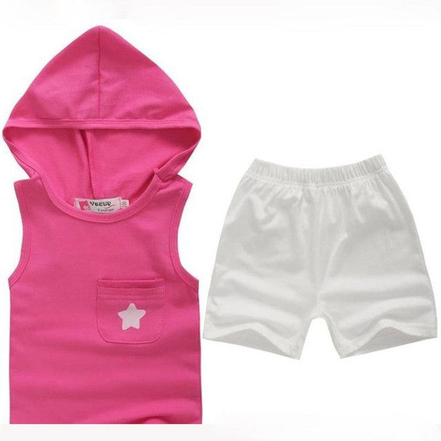 Summer Kids Clothes Sets Tops+Pants Five-star Cotton Toddler Baby Boys Tracksuit Outfits All for Kids Clothing and Accessories