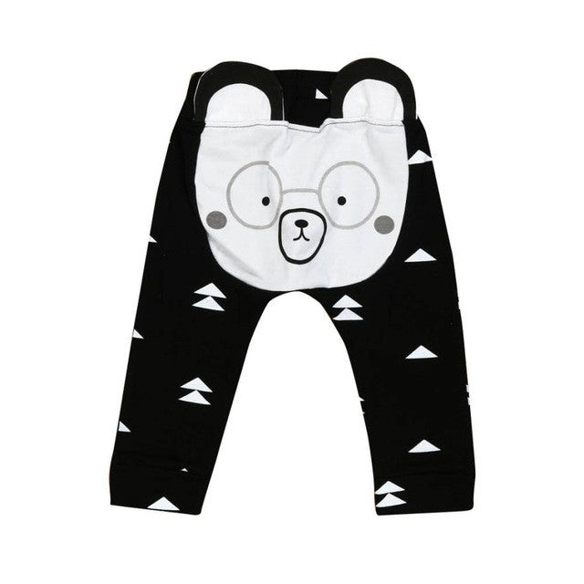 Cute Baby Harem Pants Kids Boys Girls Leggings Pants Elastic Waist Design Casual Animal Harem Pants Toddler Sport Loose Trousers