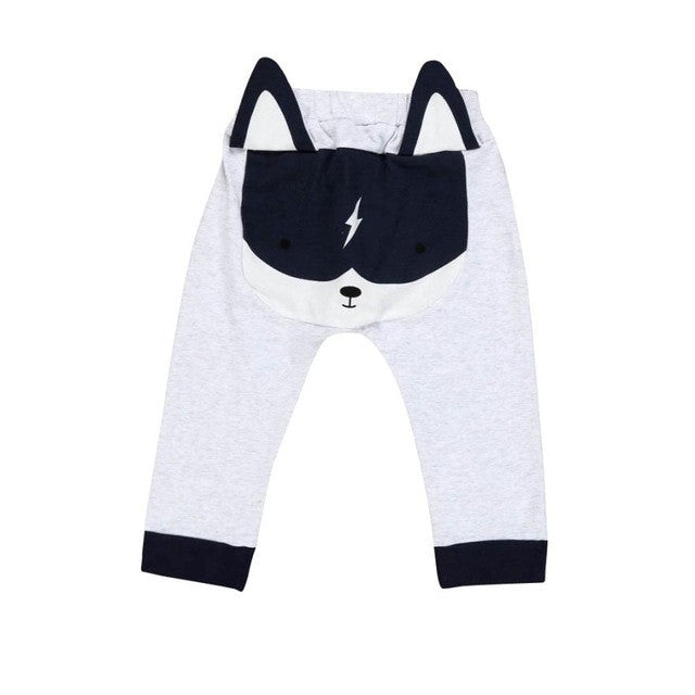 Cute Baby Harem Pants Kids Boys Girls Leggings Pants Elastic Waist Design Casual Animal Harem Pants Toddler Sport Loose Trousers