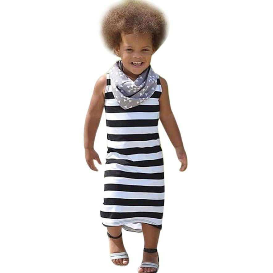 Baby Girls Dresses 2017 Summer Striped Dress Girl Clothes Robe Enfant Fashion Princess Dress Tunic Children Costumes Clothing