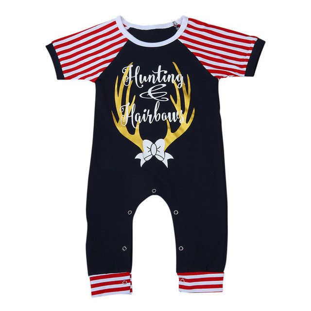 New 2017 Cute Striped Printed Baby Infant Boys Girls Rompers Jumpsuit Summer Striped Kids Rompers Playsuit Outfit Clothes