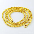 New Fashion Mens Gold Filled 5mm Twisted Rope Chain Necklace 30 Inches Twist chain #45