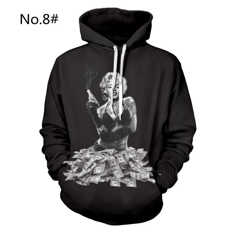 3D Hoodies Men Casual Hip Hop Fashion Hooded Pullover Hoody Long Sleeve Sweatshirt Crewneck Fashion Male Tops Plus Size 2018