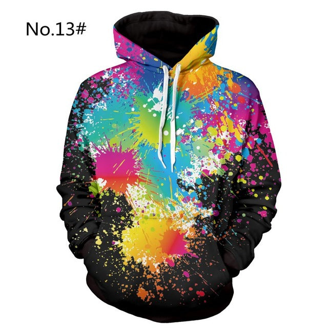 3D Hoodies Men Casual Hip Hop Fashion Hooded Pullover Hoody Long Sleeve Sweatshirt Crewneck Fashion Male Tops Plus Size 2018