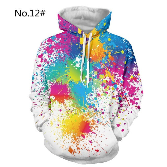 3D Hoodies Men Casual Hip Hop Fashion Hooded Pullover Hoody Long Sleeve Sweatshirt Crewneck Fashion Male Tops Plus Size 2018