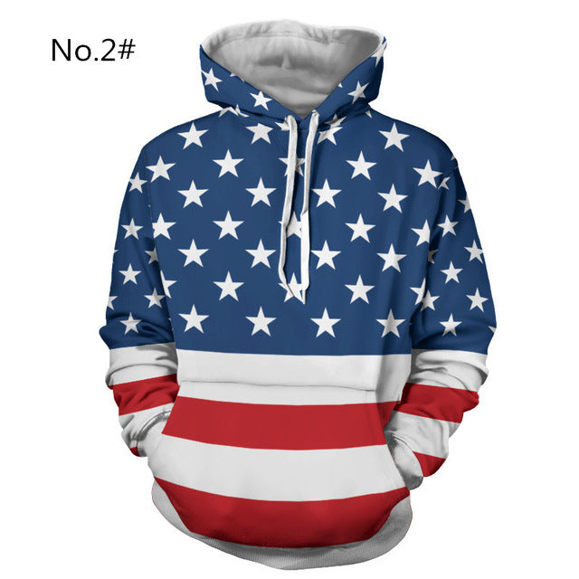 3D Hoodies Men Casual Hip Hop Fashion Hooded Pullover Hoody Long Sleeve Sweatshirt Crewneck Fashion Male Tops Plus Size 2018