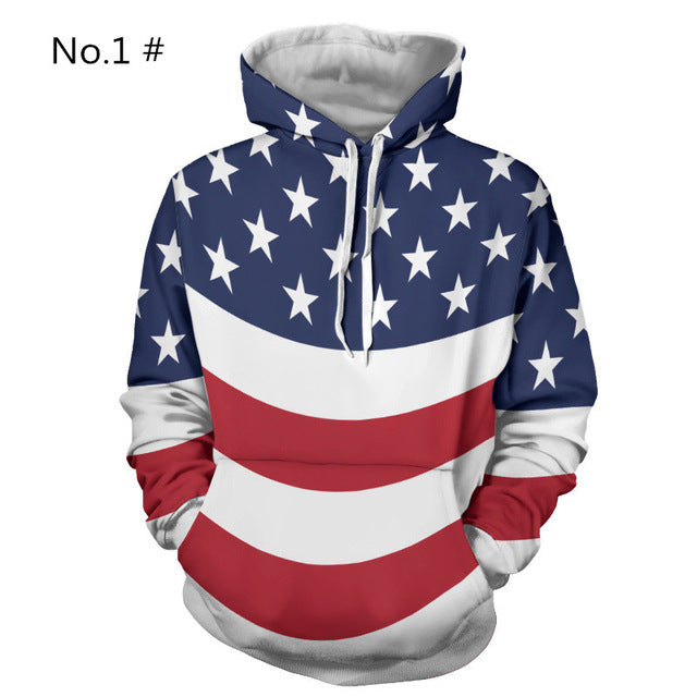 3D Hoodies Men Casual Hip Hop Fashion Hooded Pullover Hoody Long Sleeve Sweatshirt Crewneck Fashion Male Tops Plus Size 2018