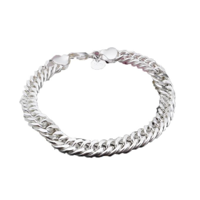 New Fashion Men Jewelry Figaro Box Curb Chain Bracelet Stainless Steel