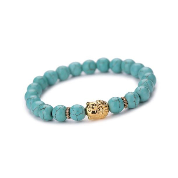Women Men Bracelet Buddha Elastic Beaded Bracelet Chain Charm Bracelets Jewelry