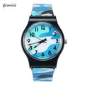 GENVIVIA New Brand High Quality 2017 Hot Sale Camouflage Children Watch 5 Colors Quartz Wristwatch For Girls Boys Hot Sale