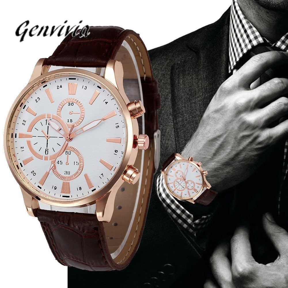 Women's Fashion Watch 2017 Retro Design Leather Band Analog Alloy Quartz Wrist Watch relogio masculino Clock Montres Hommes