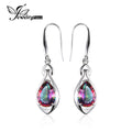 Jewelrypalace Water Drop 6.8ct Genuine Rainbow Fire Mystic Topaz Dangle Earrings Pure 925 Sterling Silver Fine Jewelry For Women