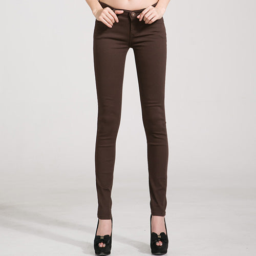 Jeans Female Denim Pants Candy Color Womens Jeans Donna Stretch Bottoms Feminino Skinny Pants For Women Trousers 2018 Tataria
