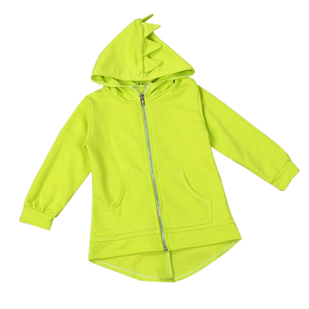 Children's Kid Baby Outerwear Jacket Dinosaur Style Hooded Headwear Coat Clothes