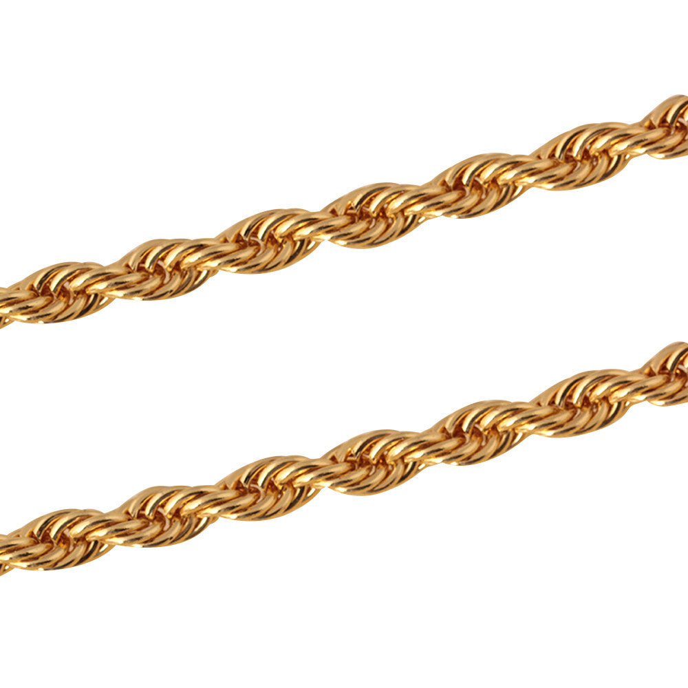 Men Women Fashion Luxury Filled Curb Cuban Link Gold Necklace Jewelry Chain