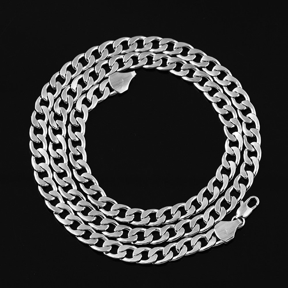 Men Women Fashion Luxury Filled Curb Cuban Link Gold Necklace Jewelry Chain