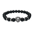 Wholesale Buddha Leo Lion Bracelet Black Lava Stone Bead Bracelets For Men Women