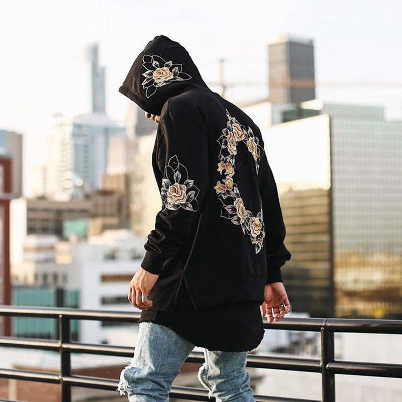 Stylish Men Long Sleeve Hoodie Sweatshirt Loose Size Printed Hedging Men Hooded Tops Outwear Pullover Streetwear Hoodies For Men