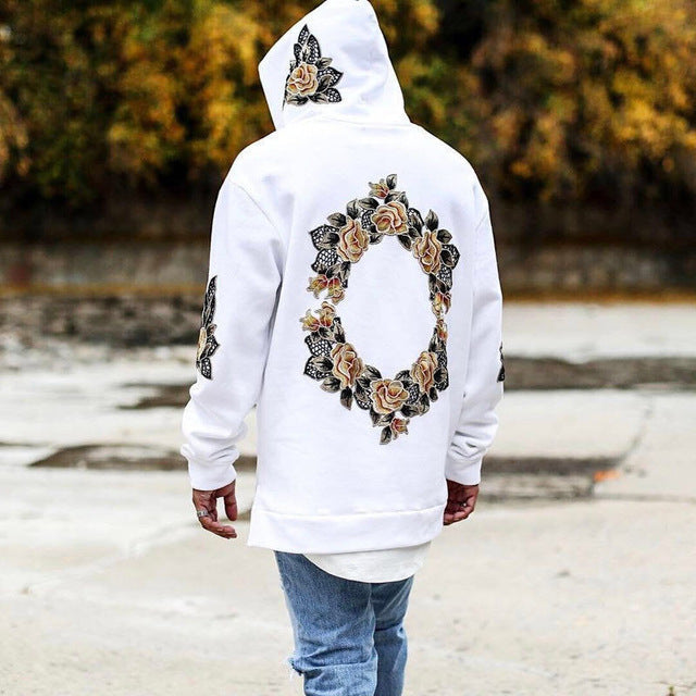 Stylish Men Long Sleeve Hoodie Sweatshirt Loose Size Printed Hedging Men Hooded Tops Outwear Pullover Streetwear Hoodies For Men