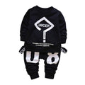 Toddler Baby Kid Boy Girl Outfits Letter Printing T-shirt Tops+Pants Clothes Set