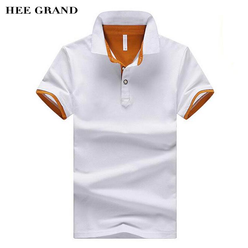 HEE GRAND 2018 New Arrival Men Summer Polo Shirt Turn-Down Collar Cotton Breathable Material Male Casual Polo Shirts MTP437