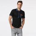 HEE GRAND 2018 New Arrival Men Summer Short Sleeve Polo Main Cotton Material Demin Spliced Pocket Design Male Polo Shirt MTP472