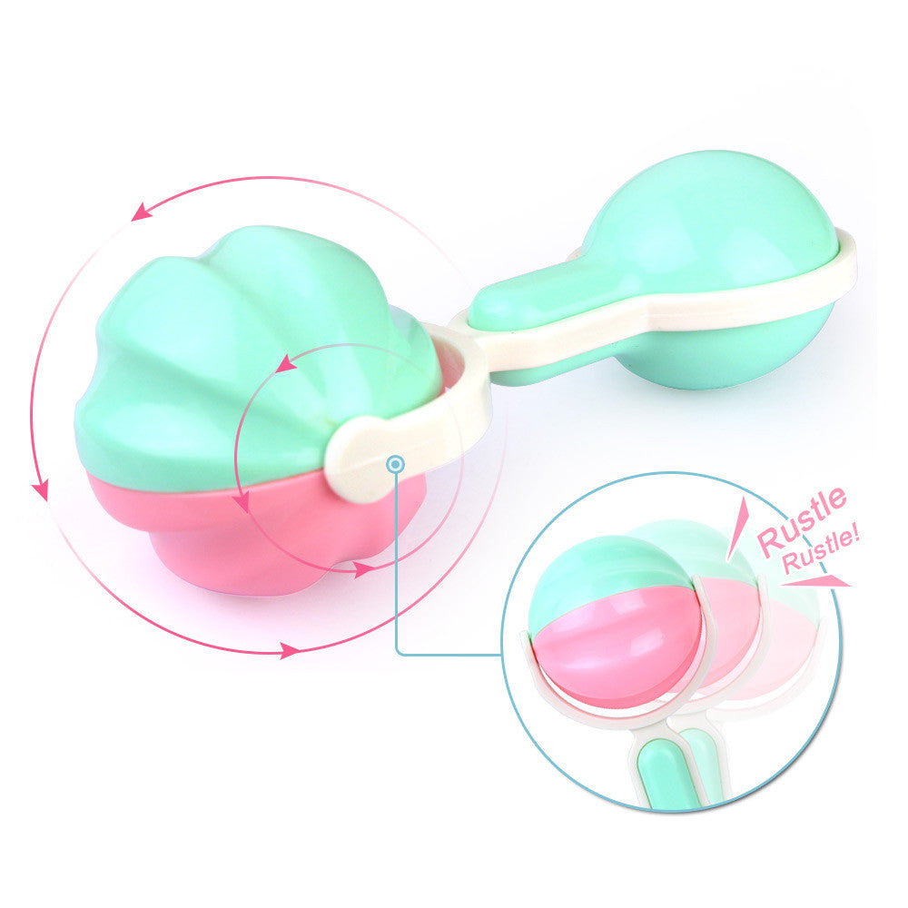 Safety Baby Toddler Teether Hand Shake Bell Ring Funny Educational Toy