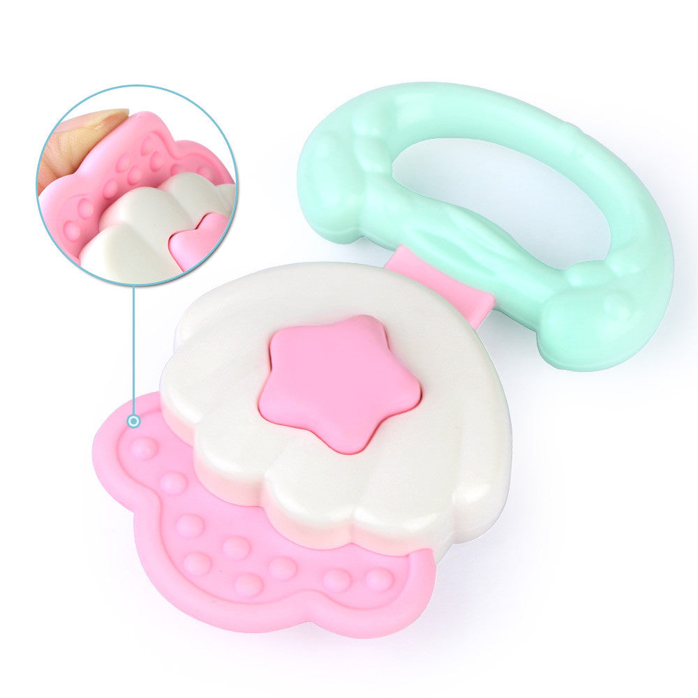 Safety Baby Toddler Teether Hand Shake Bell Ring Funny Educational Toy