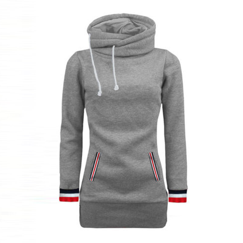 2018 New Autumn Winter Women Long Sleeve Sweatshirt Pockets Velvet Hoodies Plus Size Casual Pullover Mujer Solid Tops Jumper