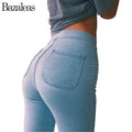 2018 Summer Women Jeans Stretch Skinny Pant elastic Denim Jean High Waist Slim Casual Pencil Jeans